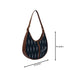 Ethnic Motifs Printed Half Moon Hobo Bag - Uncommongifts.in